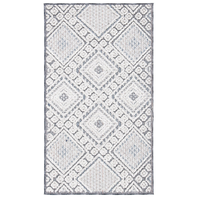 Union Rustic Serpa Geometric Gray/Ivory Area Rug Wayfair